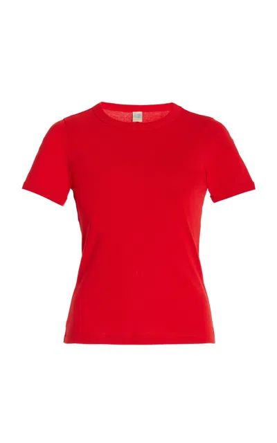 Shop Flore Flore Car Organic Cotton Tee In Red