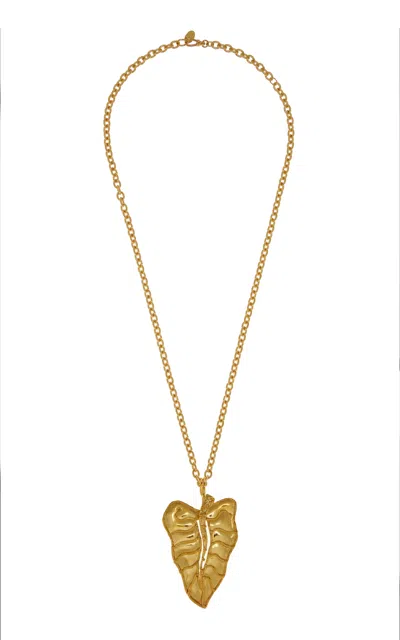Sylvia Toledano Botanica Gold-plated Amazonite Necklace In Gold