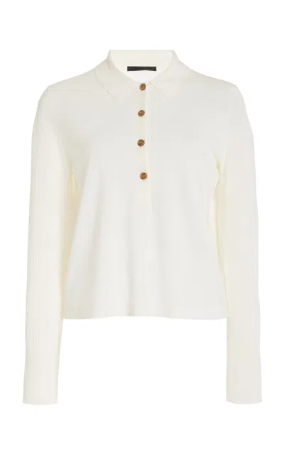 Shop Jenni Kayne Grayson Merino Wool Top In White
