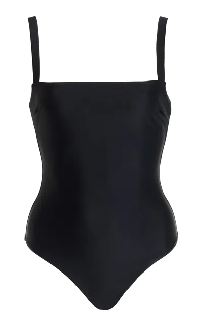 Shop Asceno The Palma One-piece Swimsuit In Black