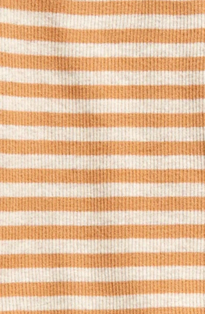 Shop Nordstrom Stripe Long Sleeve Pocket Top & Joggers Set In Beige Oatmeal Tan Stripe