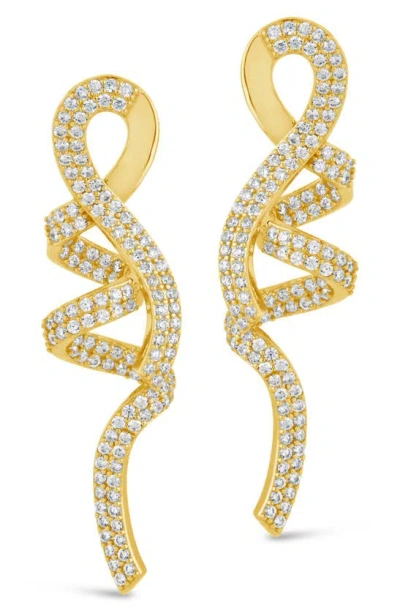 Shop Sterling Forever Carrie Drop Earrings In Gold