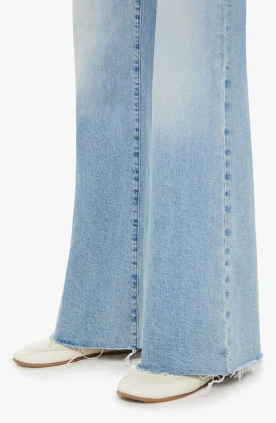 Mother The Hustler Roller Fray Mid-rise Wide-leg Jeans In I Confess