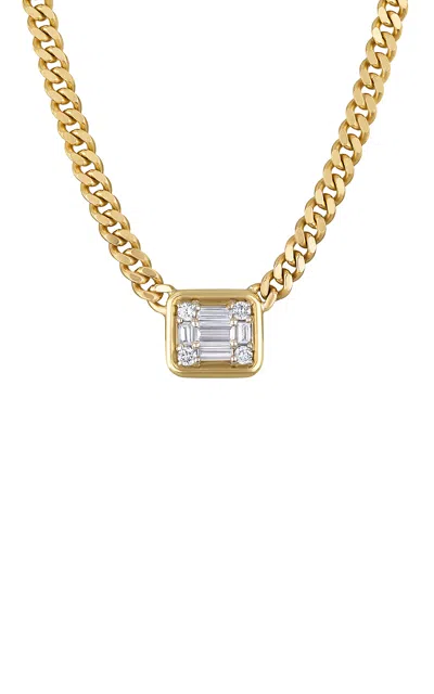 Shop Mindi Mond Clarity 18k Yellow Gold Diamond Necklace