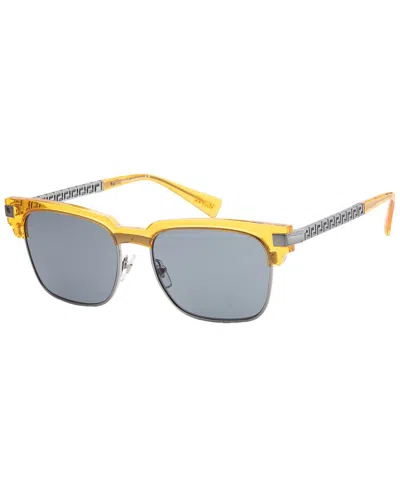 Shop Versace Men's Ve4447 55mm Sunglasses In Yellow