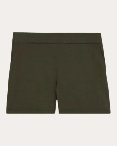 Shop Theory Women's Clean Mini Shorts In Green