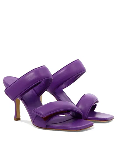 Shop Gia Borghini "perni 03" Sandals In Purple