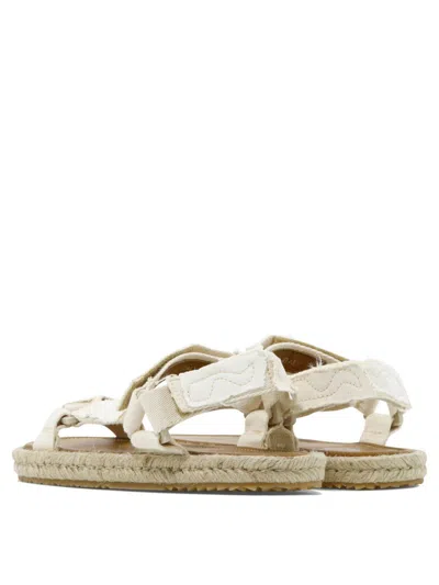 Shop Maison Margiela "threadbare" Sandals In White