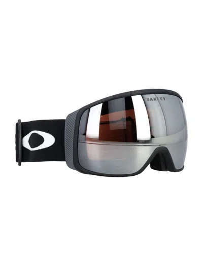 Shop Oakley Flight Tracker L Snow Goggles In Matte Black Prizm Snow Black Iridiu