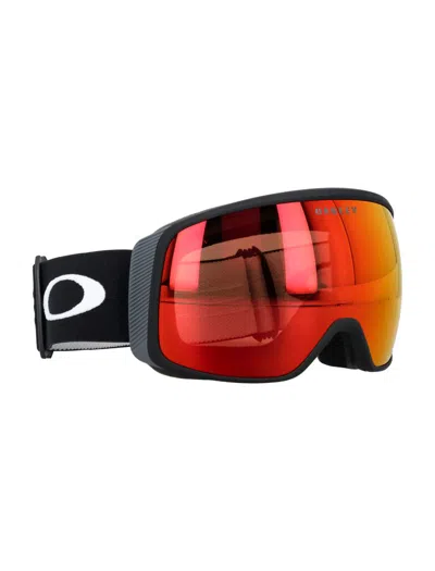Shop Oakley Flight Tracker L Snow Goggles In Matte Black Prizm Snow Torch Iridiu