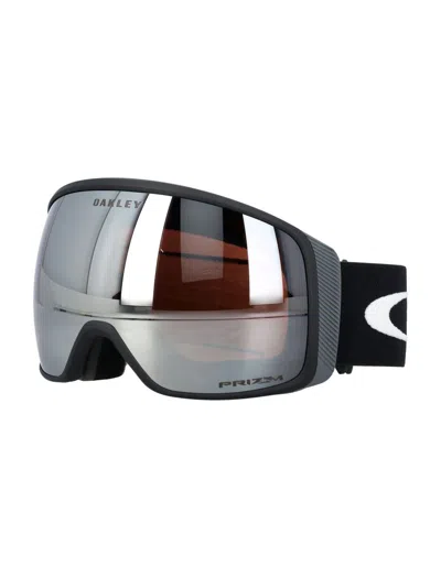 Shop Oakley Flight Tracker L Snow Goggles In Matte Black Prizm Snow Black Iridiu