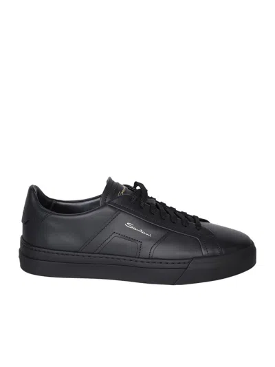 Shop Santoni Sneakers In Black