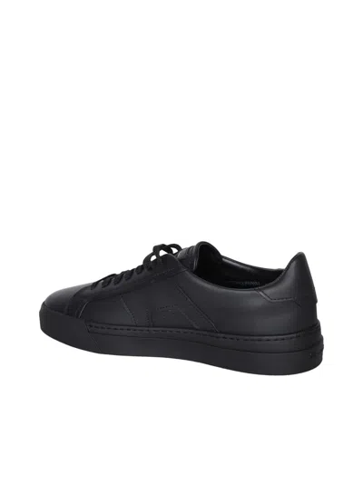 Shop Santoni Sneakers In Black