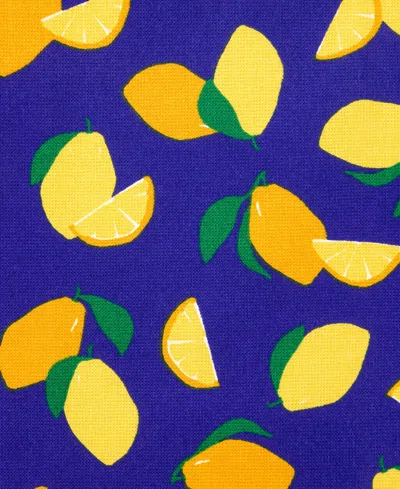 Kate Spade Lemon Party And Spring Gingham Kitchen Towel 4-pack In Navy Blue,yellow