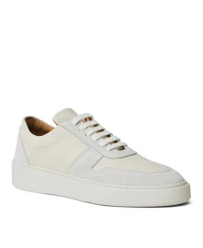 Bruno Magli Men's Darian Suede & Canvas Low-top Sneakers In Off White Canvas
