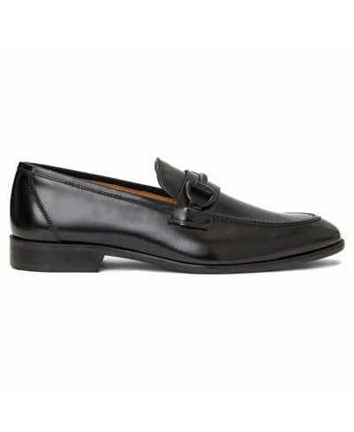 Shop Bruno Magli Men's Alessio Leather Bit Loafers In Black