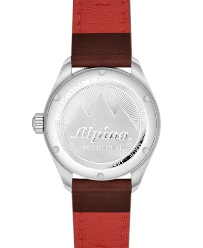 Shop Alpina Men's Swiss Automatic Alpiner 4 Brown Leather Strap Watch 40mm In No Color