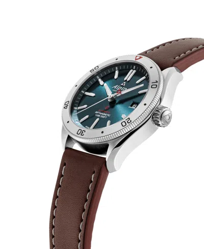 Alpina Men's Swiss Automatic Alpiner 4 Brown Leather Strap Watch 40mm In No Color
