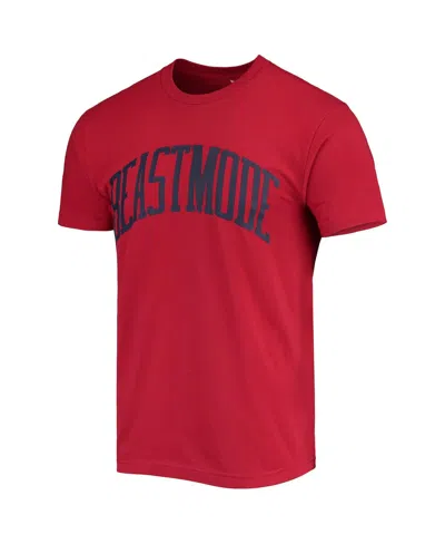 Shop Beast Mode Red Beast Men's Mode Collegiate Wordmark T-shirt