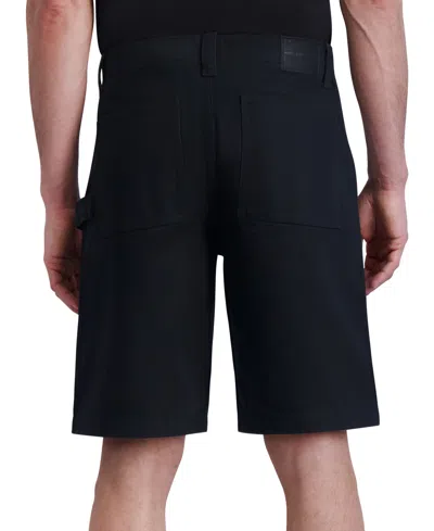 Shop Karl Lagerfeld Men's Slim-fit Shorts, Created For Macy's In Black