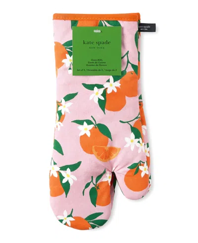 Kate Spade Squeeze The Day Oven Mitt 2-pack In Orange