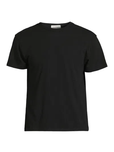 Shop Second / Layer Men's Core Mini Cotton T-shirt In Black