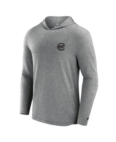 Fanatics Signature Black Chicago Cubs Front Office Tech Lightweight Hoodie T-shirt In Black