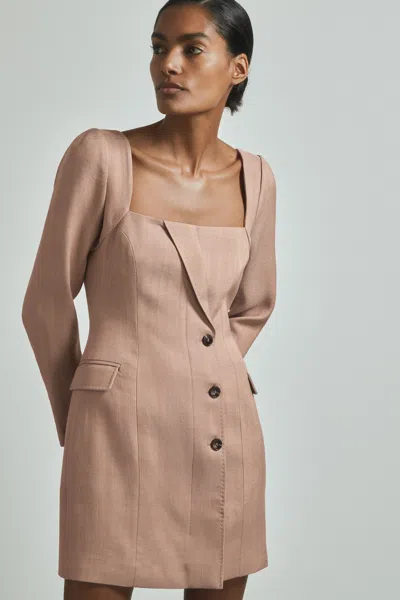 Shop Atelier Tailored Mini Dress In Pink