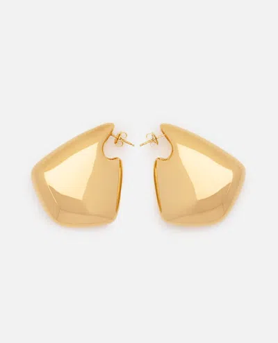Shop Bottega Veneta Big Fin Earrings In Gold