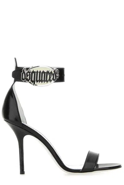 Shop Dsquared2 Gothic Sandals In Black