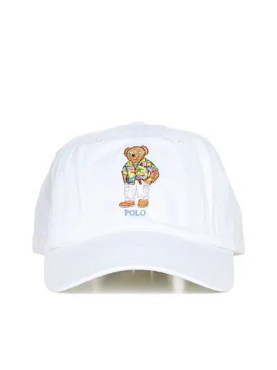 Shop Polo Ralph Lauren Polo Bear Baseball Cap In White