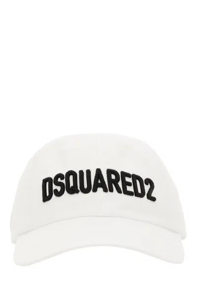 Shop Dsquared2 Logo Embroidered Baseball Cap In White