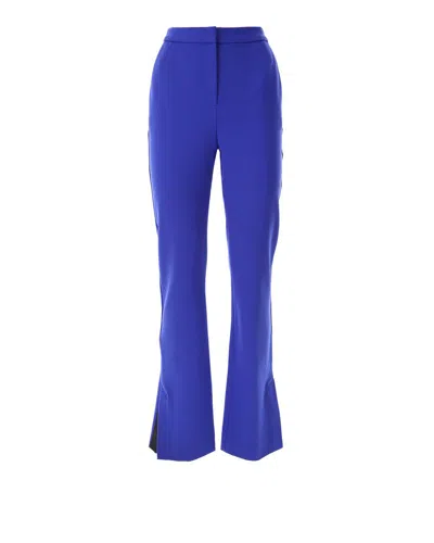 Shop Karl Lagerfeld Tailored Punto Pants In Blue