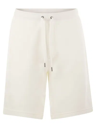 Shop Polo Ralph Lauren Pony Embroidered Drawstring Shorts In White