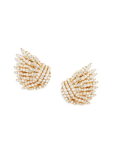 Shop Hueb Women's Apus 18k Gold & 7.92 Tcw Diamond Drop Earrings In Yellow