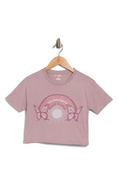 Shop Jessica Simpson Kids' Graphic T-shirt In Dusty Purple