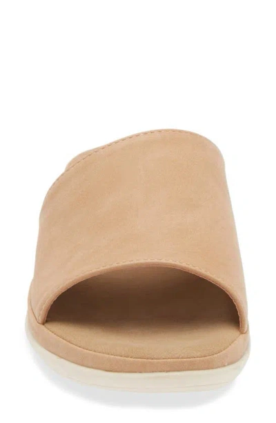 Shop Taryn Rose Asymmetrical Slide Sandal In Camel