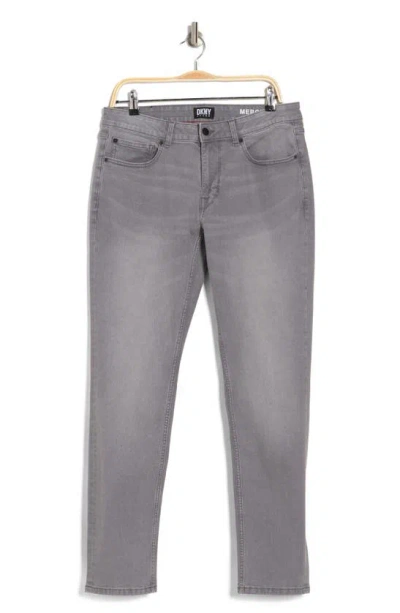 Shop Dkny Sportswear Slim Mercer Jeans In Grey Mist