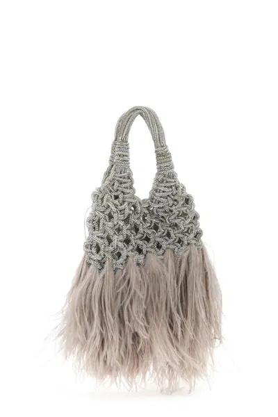 Shop Hibourama "mini Vannifique Bag With In Argento