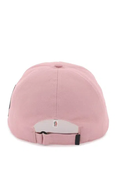Shop Moncler Baseball Cap Made Of Gab In Rosa