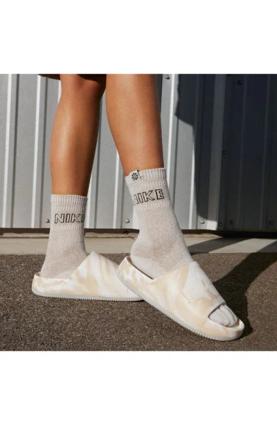 Shop Nike Calm Slide Sandal In Phantom/ Phantom