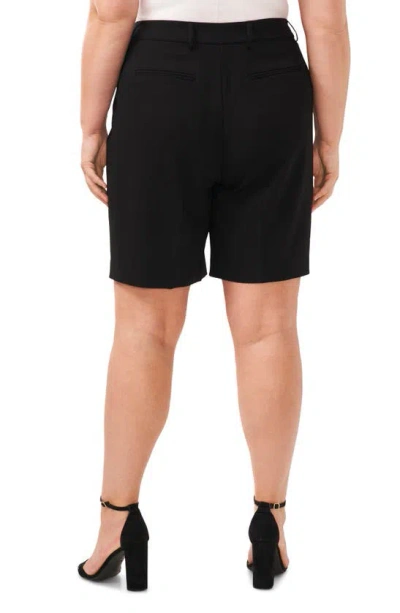 Cece Culotte Style Bermuda Shorts In Rich Black