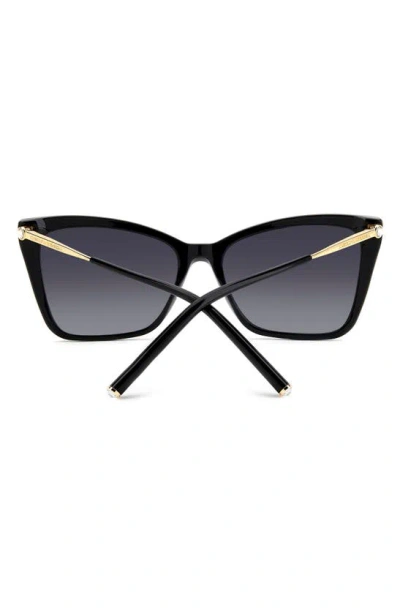 Shop Carolina Herrera 57mm Cat Eye Sunglasses In Black