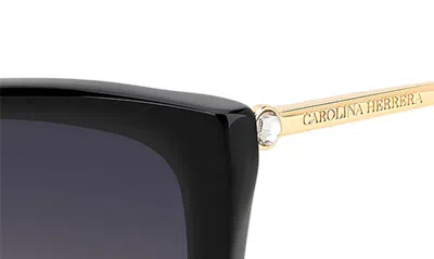 Shop Carolina Herrera 57mm Cat Eye Sunglasses In Black
