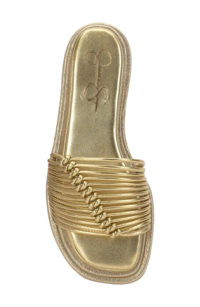 Shop Jessica Simpson Belarina Slide Sandal In Gold
