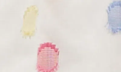 Shop Rachel Zoe Kids' Clip Dot Dress & Bow Set In Snow White