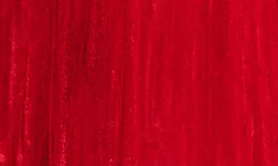 Shop Steve Madden Imann One-button Crushed Velvet Blazer In Red