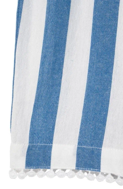 Shop Rare Editions Kids' Yarn Dye Stripe Romper In Blue