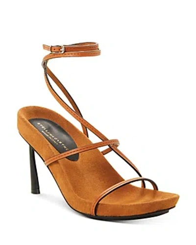 Shop Stella Mccartney Women's Terra Ankle Strap High Heel Sandals In Honey