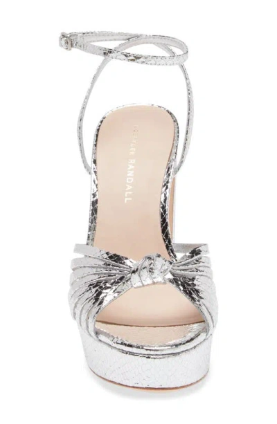 Shop Loeffler Randall Rivka Platform Sandal In Silver